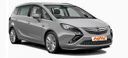 Rent a car Sofia Bulgaria - OPEL Zafira Tourer D, 2017